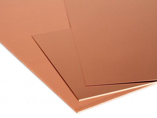 Lembaran Tembaga 1.2mm 0.8 Mm Untuk Konstruksi Dekoratif Industri