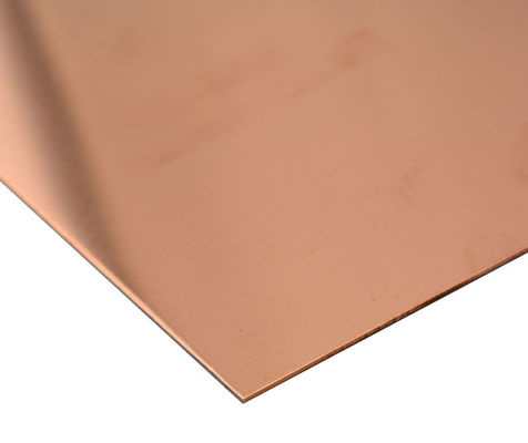 Lembaran Tembaga 1.2mm 0.8 Mm Untuk Konstruksi Dekoratif Industri