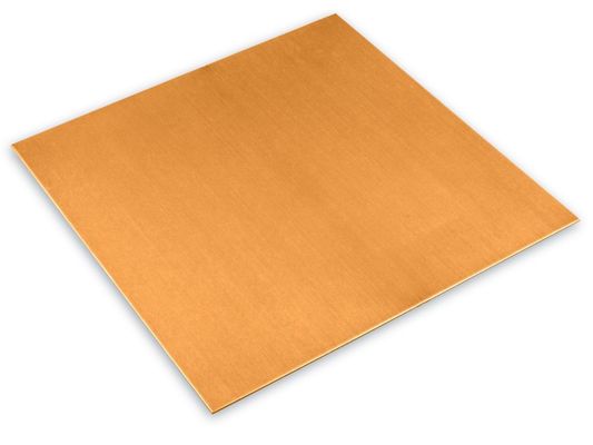 Pelat Logam Tembaga 0,5mm 2mm, Lembaran Tembaga C10100 Untuk Bahan Hiasi