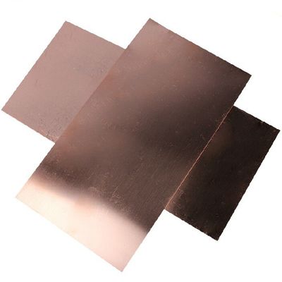 Pelat Logam Tembaga 0,5mm 2mm, Lembaran Tembaga C10100 Untuk Bahan Hiasi
