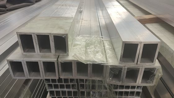 Kekerasan tabung aluminium ekstrusi T5 T6 100% pengujian QC untuk berbagai aplikasi