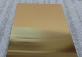 99,9% Purity Brass Sheet Plate C2720 Tebal 3mm Untuk Konstruksi Industri