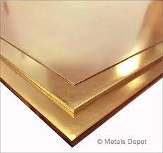Mill Polished Brass Stock Plate Bahan C21000 C23000 C33200
